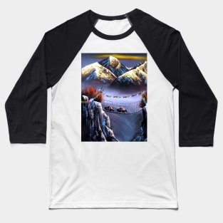 Panoramic View Of Everest Mountain Baseball T-Shirt